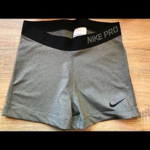 Grey Nike Women's Core Pro 3'' Shorts